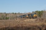 CSXT 474 Leads M426 on the Causeway in Monmouth